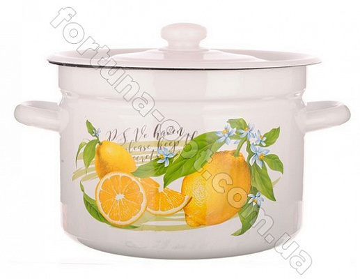 Кастрюля эмалированная 4,5л 1615/2 Лимон ✅ базовая цена 202.97 грн. ✔ Опт ✔ Скидки ✔ Заходите! - Интернет-магазин ✅ Фортуна-опт ✅