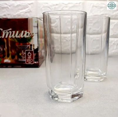 Набор стеклянных стаканов ОСЗ "Стиль" 180 мл 6 шт - 0794 ✅ базовая цена 62.16 грн. ✔ Опт ✔ Скидки ✔ Заходите! - Интернет-магазин ✅ Фортуна-опт ✅