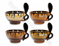 Чашка для супа с ложкой 500 мл Elina EL - 4097 ✅ базовая цена 32.80 грн. ✔ Опт ✔ Скидки ✔ Заходите! - Интернет-магазин ✅ Фортуна-опт ✅