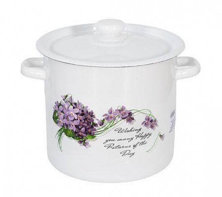 Кастрюля эмалированная 5,5 л "242 Виола" ✅ базовая цена 385.78 грн. ✔ Опт ✔ Скидки ✔ Заходите! - Интернет-магазин ✅ Фортуна-опт ✅