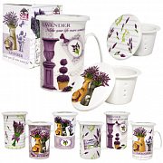 Чашка заварочная фарфор 320 мл Лаванда 2052-2  ✅ базовая цена 126.63 грн. ✔ Опт ✔ Скидки ✔ Заходите! - Интернет-магазин ✅ Фортуна-опт ✅