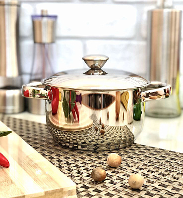 Кастрюля нержавеющая Empire - 5048 - 1,5 л ✅ базовая цена $8.94 ✔ Опт ✔ Скидки ✔ Заходите! - Интернет-магазин ✅ Фортуна-опт ✅