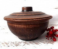 Кашник из красной глины 1,2л - 2936 ✅ базовая цена 62.16 грн. ✔ Опт ✔ Скидки ✔ Заходите! - Интернет-магазин ✅ Фортуна-опт ✅