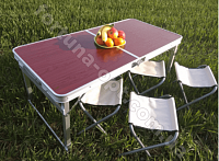 Стол складной для пикника +4 стула - 6001 ✅ базовая цена $35.96 ✔ Опт ✔ Скидки ✔ Заходите! - Интернет-магазин ✅ Фортуна-опт ✅