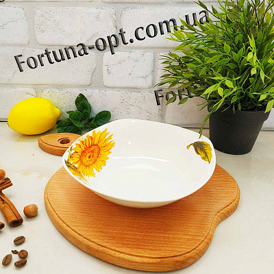 Салатник 17 см керамический Подсолнух квадрат 0269 ✅ базовая цена $0.75 ✔ Опт ✔ Скидки ✔ Заходите! - Интернет-магазин ✅ Фортуна-опт ✅