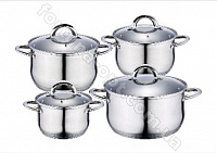 Набор кастрюль Edenberg EB - 4003 - 8 предметов➜ Опт и розница ✅ актуальная цена -Интернет магазин ✅ Фортуна ✅
