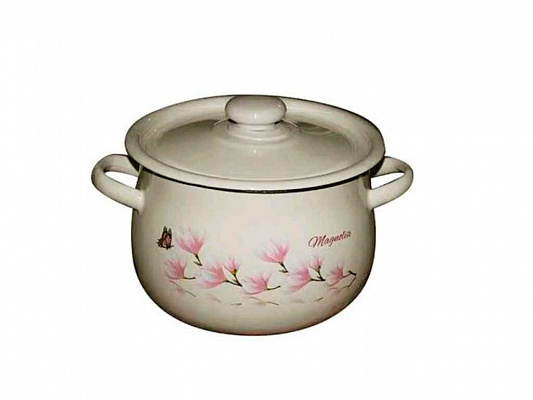 Кастрюля эмалированная 2,4л 1711/2 грушеподобная Магнолия ✅ базовая цена 171.68 грн. ✔ Опт ✔ Скидки ✔ Заходите! - Интернет-магазин ✅ Фортуна-опт ✅