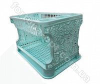 Сушилка для посуды 2-ярусная Ажур - 1016 ✅ базовая цена284.30 грн. ✔ Опт ✔ Скидки ✔ Заходите! - Интернет-магазин ✅ Фортуна-опт ✅