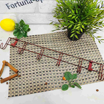 Вешалка на 6 крючков на двери металл 1770 ✅ базовая цена 36.68 грн. ✔ Опт ✔ Скидки ✔ Заходите! - Интернет-магазин ✅ Фортуна-опт ✅