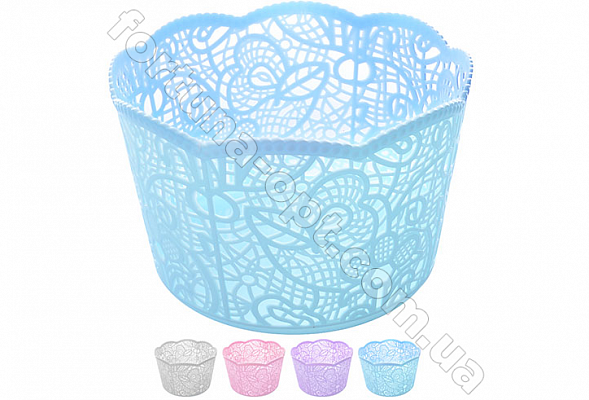 Корзинка ажурная пластиковая 23*15 см - Stenson - 84448  ✅ базовая цена $1.14 ✔ Опт ✔ Скидки ✔ Заходите! - Интернет-магазин ✅ Фортуна-опт ✅
