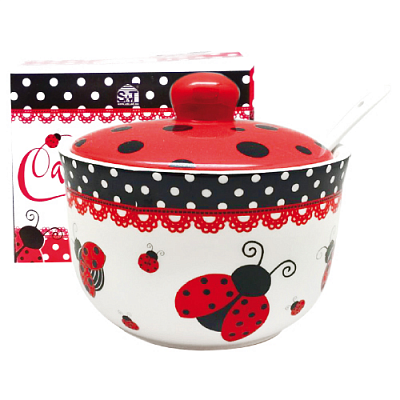 Сахарница керам 450 мл  Божья коровка  2242-17 ✅ базовая цена 79.11 грн. ✔ Опт ✔ Скидки ✔ Заходите! - Интернет-магазин ✅ Фортуна-опт ✅