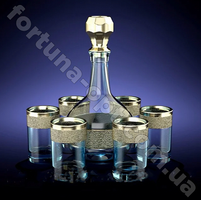 Графин со стопками Золотой карат 22-1164/837 ✅ базовая цена 224.85 грн. ✔ Опт ✔ Скидки ✔ Заходите! - Интернет-магазин ✅ Фортуна-опт ✅