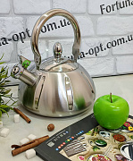 Чайник со свистком (нержавейка) 3 л A-Plus - 1376 ✅ базовая цена $12.56 ✔ Опт ✔ Скидки ✔ Заходите! - Интернет-магазин ✅ Фортуна-опт ✅