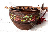 Макитра 3 л без крышки рисованная (красная глина) ✅ базовая цена 121 грн. ✔ Опт ✔ Скидки ✔ Заходите! - Интернет-магазин ✅ Фортуна-опт ✅