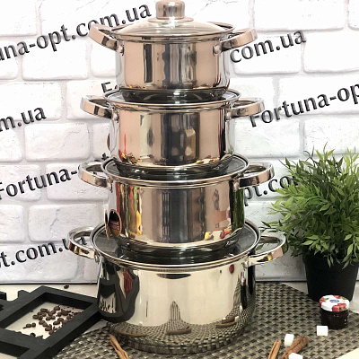 Набор кухонной посуды Edenberg EB - 3734 - 8 предметов➜ Опт и розница ✅ актуальная цена -Интернет магазин ✅ Фортуна ✅