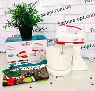 Миксер с чашей 7скор 4 насадки 250 Вт МЕ-1759 ✅ базовая цена $11.80 ✔ Опт ✔ Скидки ✔ Заходите! - Интернет-магазин ✅ Фортуна-опт ✅