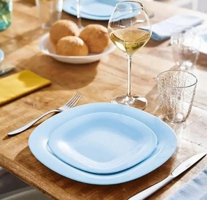 Тарелка люминарк 190 мм CARINE LIGHT BLUE (десерт.) 4245 ✅ базовая цена 46.18 грн. ✔ Опт ✔ Скидки ✔ Заходите! - Интернет-магазин ✅ Фортуна-опт ✅