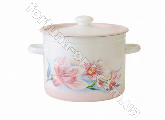 Кастрюля эмалированная 5,5 л 1617/3 Орхидея ✅ базовая цена 257.47 грн. ✔ Опт ✔ Скидки ✔ Заходите! - Интернет-магазин ✅ Фортуна-опт ✅