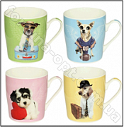 Чашка фарфоровая Смешные щенки 280 мл SNT - 5062 ✅ базовая цена 34.73 грн. ✔ Опт ✔ Скидки ✔ Заходите! - Интернет-магазин ✅ Фортуна-опт ✅