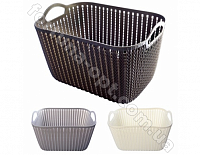 Корзина-плетенка с ручками 29*22*16 см - Stenson - 85499  ✅ базовая цена $1.95 ✔ Опт ✔ Скидки ✔ Заходите! - Интернет-магазин ✅ Фортуна-опт ✅