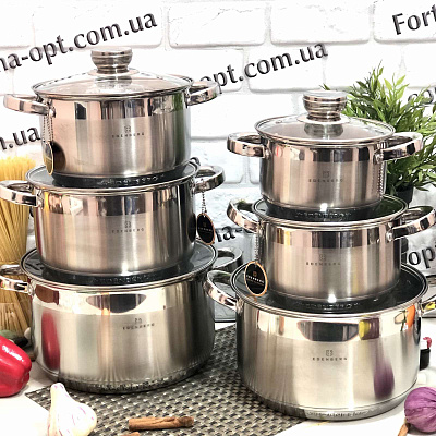Набор нержавеющей посуды Edenberg EB - 4036➜ Опт и розница ✅ актуальная цена -Интернет магазин ✅ Фортуна ✅