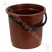 Ведро пластиковое 12 л без крышки цветное - 0753 ✅базовая цена 43.57 грн. ✔ Опт ✔ Скидки ✔ Заходите! - Интернет-магазин ✅ Фортуна-опт ✅