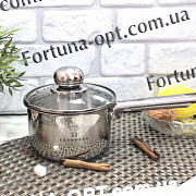 Ковш нержавеющий с крышкой Edenberg ЕВ - 3032 - 1 л - 14 см ✅ базовая цена $11.86 ✔ Опт ✔ Скидки ✔ Заходите! - Интернет-магазин ✅ Фортуна-опт ✅