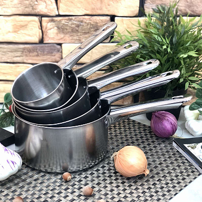 Набор ковшей без крышек A-Plus - 0005 - 5 шт ✅ базовая цена $6.73 ✔ Опт ✔ Скидки ✔ Заходите! - Интернет-магазин ✅ Фортуна-опт ✅