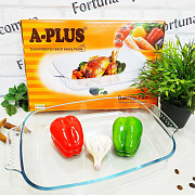 Противень из термостекла прямоугольный A-Plus - 1094 ✅ базовая цена $9.16 ✔ Опт ✔ Скидки ✔ Заходите! - Интернет-магазин ✅ Фортуна-опт ✅