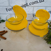 Судочки стекло с крышкой Frico FRU - 432 - 5 пр ✅ базовая цена $3.65 ✔ Опт ✔ Скидки ✔ Заходите! - Интернет-магазин ✅Фортуна-опт ✅