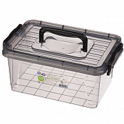 Контейнер плоский черный с ручкой 2,8 л 0023 ✅ базовая цена 41.03 грн. ✔ Опт ✔ Скидки ✔ Заходите! - Интернет-магазин ✅Фортуна-опт ✅