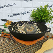 Сковорода чугунная литая без крышки 28см Т 204  ✅ базовая цена 522.03 грн. ✔ Опт ✔ Скидки ✔ Заходите! - Интернет-магазин ✅ Фортуна-опт ✅