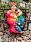  Кум с солохой на лавочке керамический 1448 ✅ базовая цена 488.40 грн. ✔ Опт ✔ Скидки ✔ Заходите! - Интернет-магазин ✅ Фортуна-опт ✅