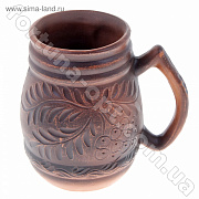 Пивной бокал из красной глины ✅ базовая цена 59 грн. ✔ Опт ✔ Скидки ✔ Заходите! - Интернет-магазин ✅ Фортуна-опт ✅