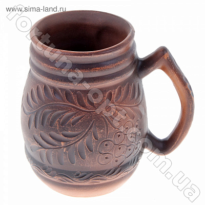 Пивной бокал из красной глины ✅ базовая цена 59 грн. ✔ Опт ✔ Скидки ✔ Заходите! - Интернет-магазин ✅ Фортуна-опт ✅