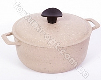 Казан - кастрюля с алюминиевой крышкой светло - серый гранит Талко AA 3002 - 2 л ✅ базовая цена 406.16 грн. ✔ Опт ✔ Скидки ✔ Заходите! - Интернет-магазин ✅ Фортуна-опт ✅