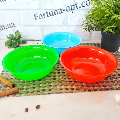 Миска пластиковая 0,75 л - 0065 ✅ базовая цена 11.70 грн. ✔ Опт ✔ Скидки ✔ Заходите! - Интернет-магазин ✅ Фортуна-опт ✅