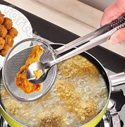  Щипцы для фритюра и жарки с шумовкой FRU - 037 - 28 см ✅ базовая цена $1.24 ✔ Опт ✔ Скидки ✔ Заходите! - Интернет-магазин ✅ Фортуна-опт ✅