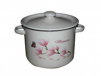 Кастрюля эмалированная 5,5л 1617/2 Магнолия белая ✅ базовая цена 264.27 грн. ✔ Опт ✔ Скидки ✔ Заходите! - Интернет-магазин ✅ Фортуна-опт ✅