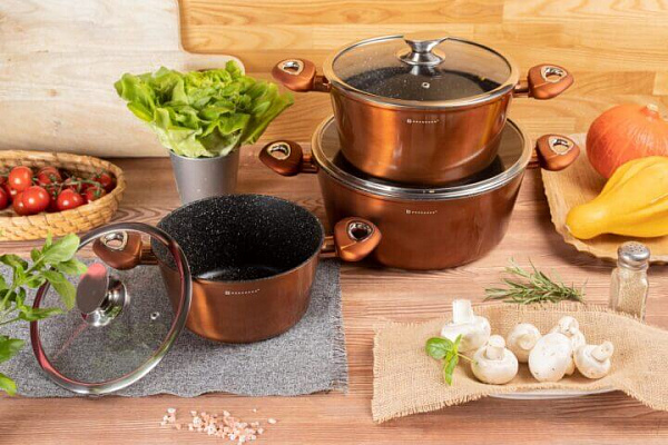 Набор посуды Edenberg EB - 7422 Bronze Line ✅ базовая цена $56.99 ✔ Опт ✔ Скидки ✔ Заходите! - Интернет-магазин ✅ Фортуна-опт ✅