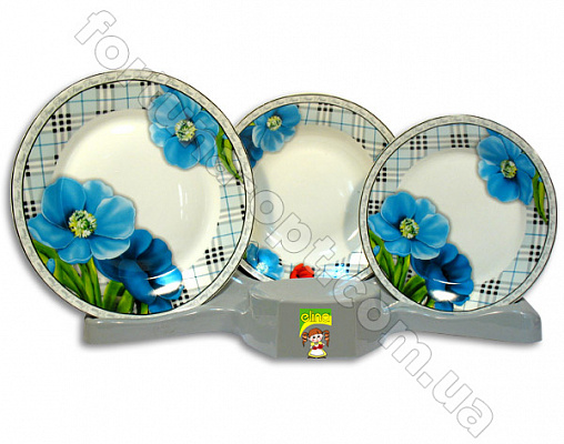 Набор тарелок 18 предметов Elina EL - 1110H  ✅ базовая цена 592.58 грн. ✔ Опт ✔ Скидки ✔ Заходите! - Интернет-магазин ✅ Фортуна-опт ✅