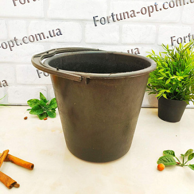 Ведро 5л черное 0011 (Х2) ✅базовая цена 31.85 грн. ✔ Опт ✔ Скидки ✔ Заходите! - Интернет-магазин ✅ Фортуна-опт ✅