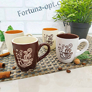 Чашка кофе 100 мл "Кафе" керамика 13653-00 ✅ базовая цена 18.20 грн. ✔ Опт ✔ Скидки ✔ Заходите! - Интернет-магазин ✅ Фортуна-опт ✅