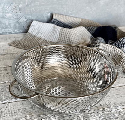 Дуршлаг с ручками из нержавеющей стали A-Plus - 1271 (22 cм) ✅ базовая цена $2.75 ✔ Опт ✔ Скидки ✔ Заходите! - Интернет-магазин ✅ Фортуна-опт ✅