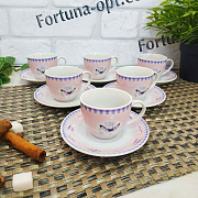 Набор кофейный 12пр 80 мл Цветы микс 1452 ✅ базовая цена 157 грн. ✔ Опт ✔ Скидки ✔ Заходите! - Интернет-магазин ✅ Фортуна-опт ✅