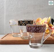 Чашка стеклянная "Грация" кофе отводка 280мл - 8124 ✅ базовая цена 44.72 грн. ✔ Опт ✔ Скидки ✔ Заходите! - Интернет-магазин ✅ Фортуна-опт ✅