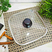 Крышка квадратная 26 см Benson - 1015 ✅ базовая цена $5.15 ✔ Опт ✔ Скидки ✔ Заходите! - Интернет-магазин ✅ Фортуна-опт ✅