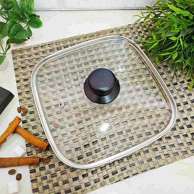 Крышка квадратная 26 см Benson - 1015 ✅ базовая цена $5.15 ✔ Опт ✔ Скидки ✔ Заходите! - Интернет-магазин ✅ Фортуна-опт ✅