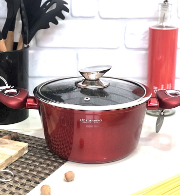 Кастрюля Edenberg Burgundy Metallic Line EB - 7408 - 2,6 л ✅ базовая цена $19.94 ✔ Опт ✔ Скидки ✔ Заходите! - Интернет-магазин ✅ Фортуна-опт ✅