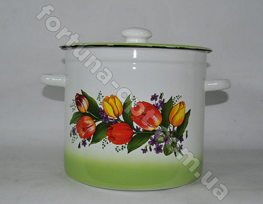 Кастрюля эмалированная 7,0 л 1620/3 Весенний букет ✅ базовая цена 285.46 грн. ✔ Опт ✔ Скидки ✔ Заходите! - Интернет-магазин ✅ Фортуна-опт ✅